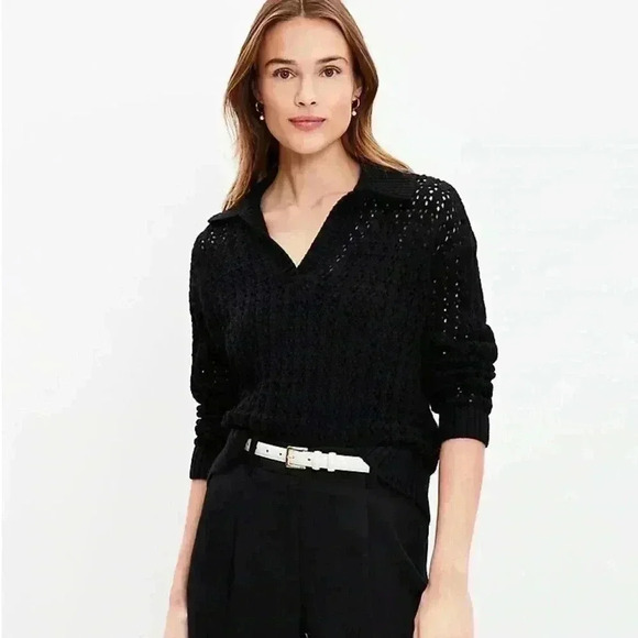 LOFT Sweaters - Loft mesh collar sweater